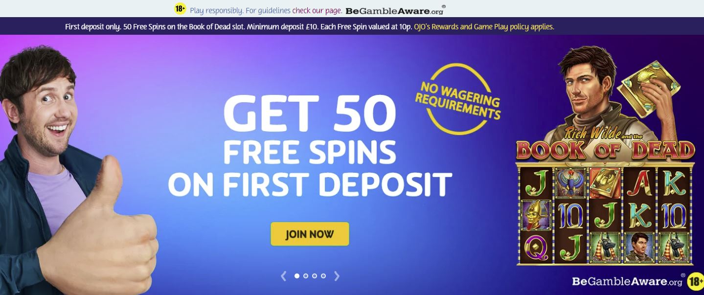 play ojo free spins coupon